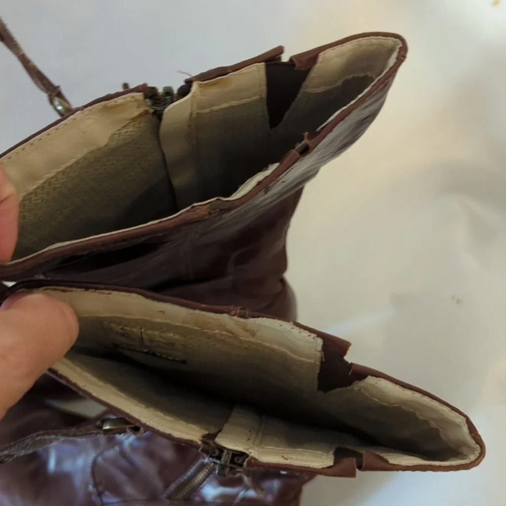 Rare Doc martens leather slouchy buckle vintage winter fall boots Size 6 - Picture 10 of 11